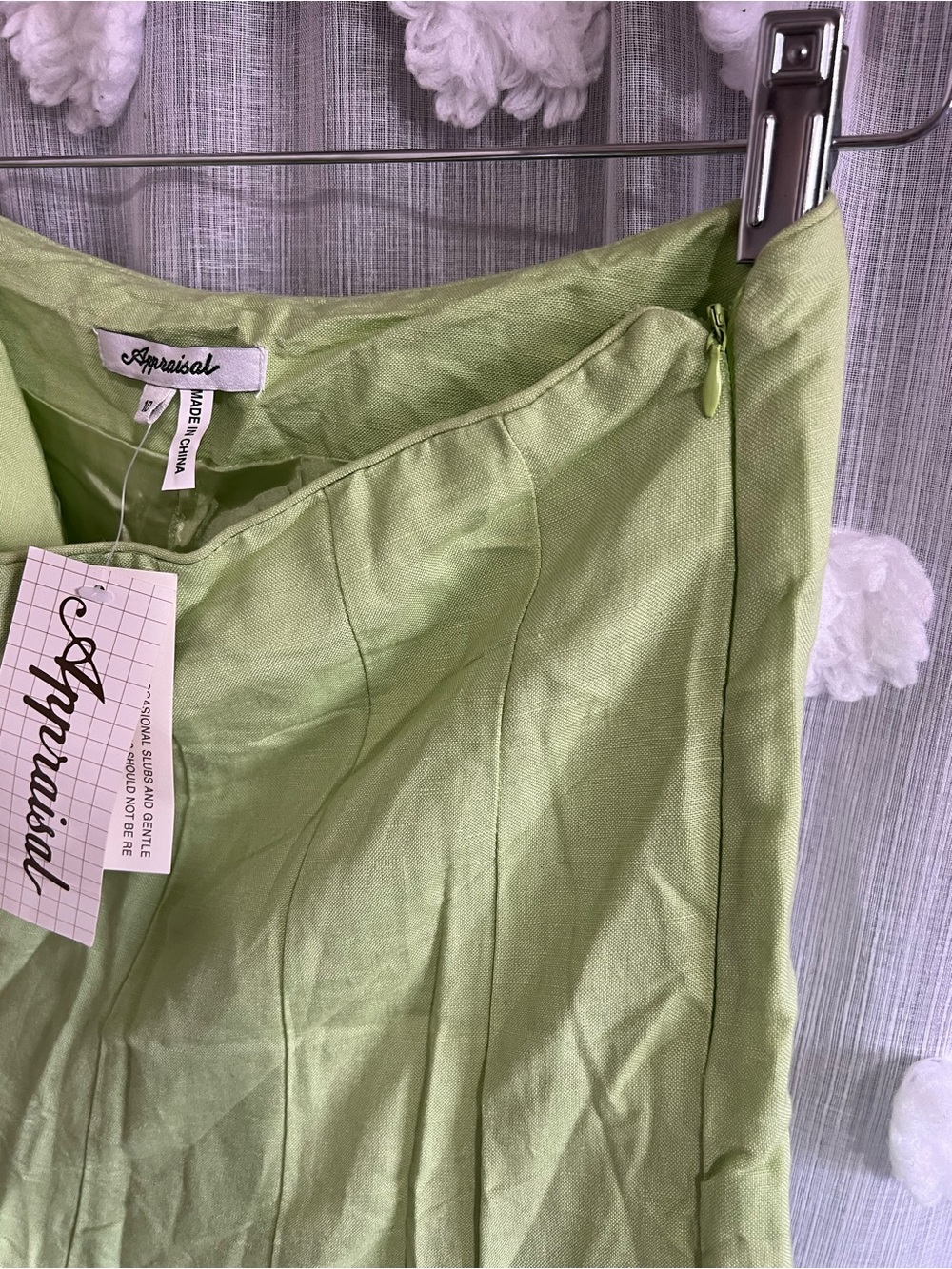 Appraisal Lime Green Women's Midi Skirt - Picture 7 of 7